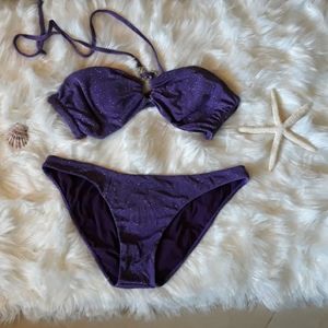 Sauvage Purple Sparkly 2 pieces bikini